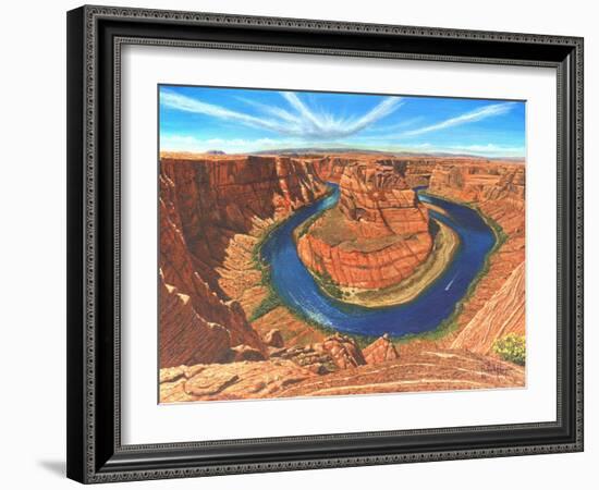 Horseshoe Bend Colorado River Arizona-Richard Harpum-Framed Art Print