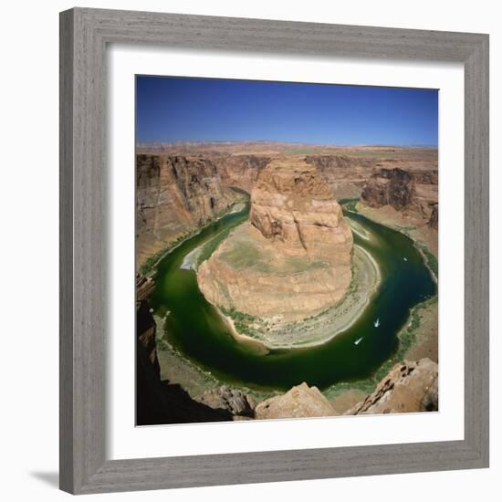 Horseshoe Bend, Colorado River, Near Page, Arizona, United States of America, North America-Tony Gervis-Framed Photographic Print