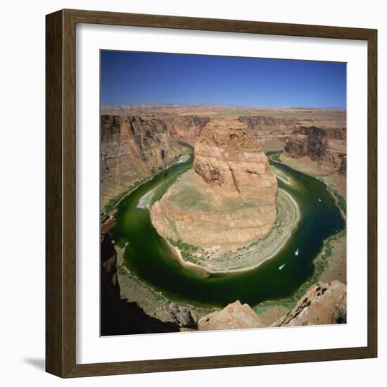 Horseshoe Bend, Colorado River, Near Page, Arizona, United States of America, North America-Tony Gervis-Framed Photographic Print