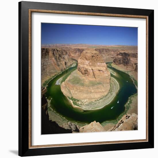 Horseshoe Bend, Colorado River, Near Page, Arizona, United States of America, North America-Tony Gervis-Framed Photographic Print