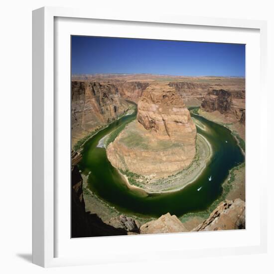 Horseshoe Bend, Colorado River, Near Page, Arizona, United States of America, North America-Tony Gervis-Framed Photographic Print