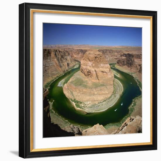 Horseshoe Bend, Colorado River, Near Page, Arizona, United States of America, North America-Tony Gervis-Framed Photographic Print