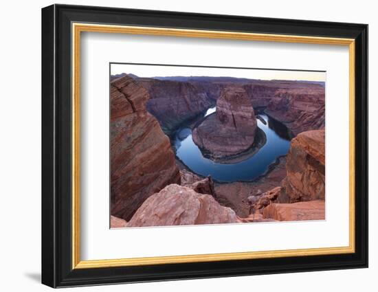 Horseshoe Bend in the Colorado River, Near Page, Arizona, USA, February 2015-Juan Carlos Munoz-Framed Photographic Print