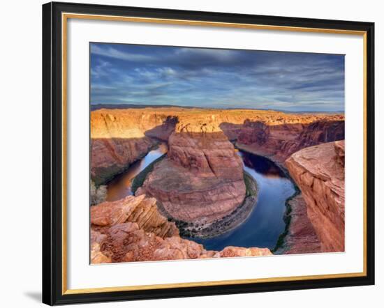 Horseshoe Bend on the Colorado River at Sunrise Near Page, Arizona, Usa-Chuck Haney-Framed Photographic Print