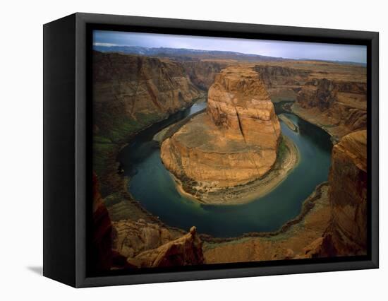 Horseshoe Bend Showing Erosion by the Colorado River, Arizona, USA-Jim Zuckerman-Framed Premier Image Canvas