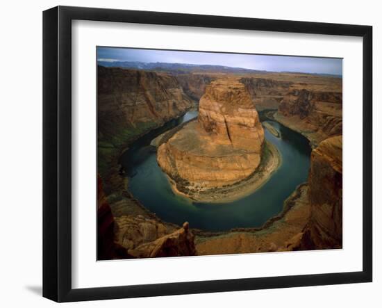 Horseshoe Bend Showing Erosion by the Colorado River, Arizona, USA-Jim Zuckerman-Framed Photographic Print