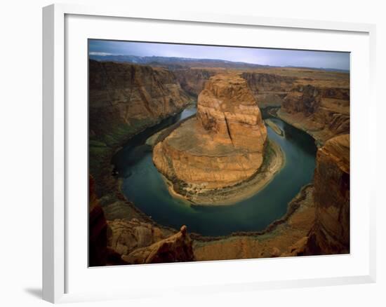 Horseshoe Bend Showing Erosion by the Colorado River, Arizona, USA-Jim Zuckerman-Framed Photographic Print