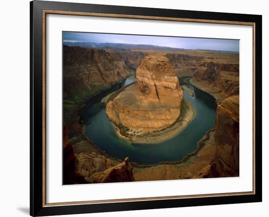 Horseshoe Bend Showing Erosion by the Colorado River, Arizona, USA-Jim Zuckerman-Framed Photographic Print