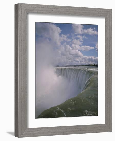 Horseshoe Falls from Table Rock, Niagara Falls, Niagara, Ontario, Canada, North America-Geoff Renner-Framed Photographic Print