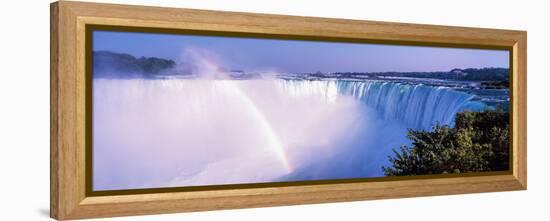 Horseshoe Falls with Rainbow, Niagara Falls, Ontario, Canada-null-Framed Premier Image Canvas