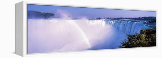 Horseshoe Falls with Rainbow, Niagara Falls, Ontario, Canada-null-Framed Premier Image Canvas