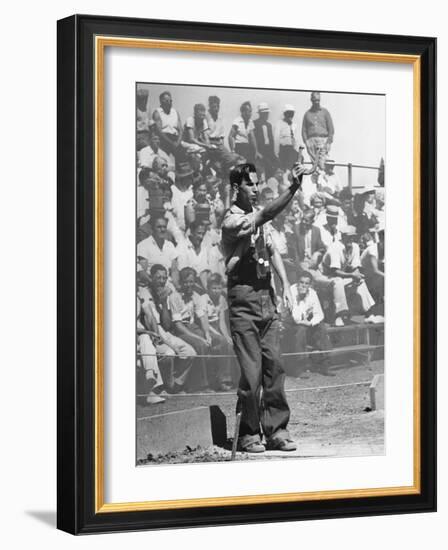 Horseshoe Pitching-Rex Hardy Jr.-Framed Photographic Print