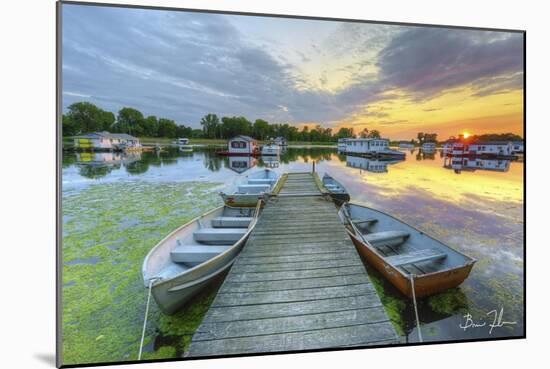 Horseshoe Pond Sunset-5fishcreative-Mounted Giclee Print