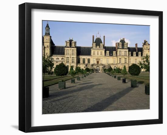 Horseshoe Staircase, Chateau of Fontainebleau, Unesco World Heritage Site, Seine-Et-Marne, France-Nedra Westwater-Framed Photographic Print