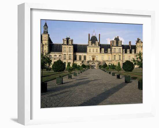 Horseshoe Staircase, Chateau of Fontainebleau, Unesco World Heritage Site, Seine-Et-Marne, France-Nedra Westwater-Framed Photographic Print