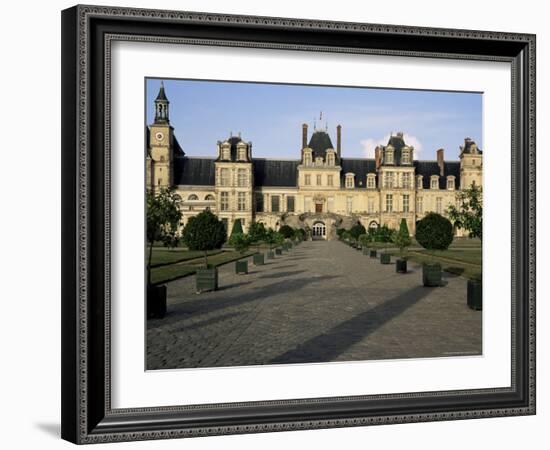 Horseshoe Staircase, Chateau of Fontainebleau, Unesco World Heritage Site, Seine-Et-Marne, France-Nedra Westwater-Framed Photographic Print