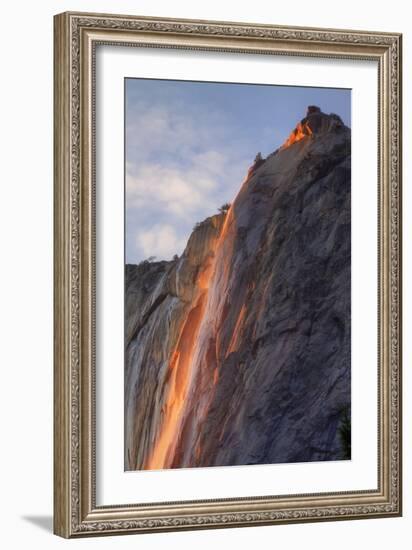 Horsetail "Firefall" Portrait, Yosemite Valley-Vincent James-Framed Photographic Print