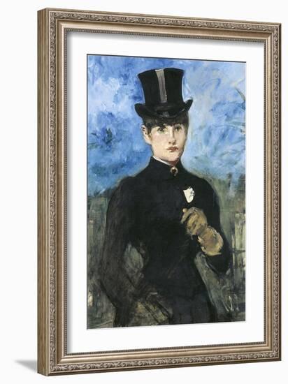 Horsewoman, Fullface-Edouard Manet-Framed Giclee Print