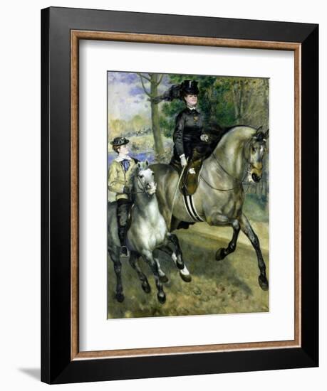 Horsewoman in the Bois de Boulogne, 1873-Pierre-Auguste Renoir-Framed Giclee Print