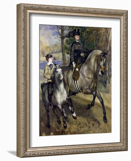 Horsewoman in the Bois de Boulogne. 1873-Pierre-Auguste Renoir-Framed Giclee Print