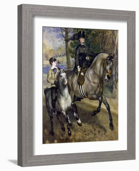 Horsewoman in the Bois de Boulogne. 1873-Pierre-Auguste Renoir-Framed Giclee Print