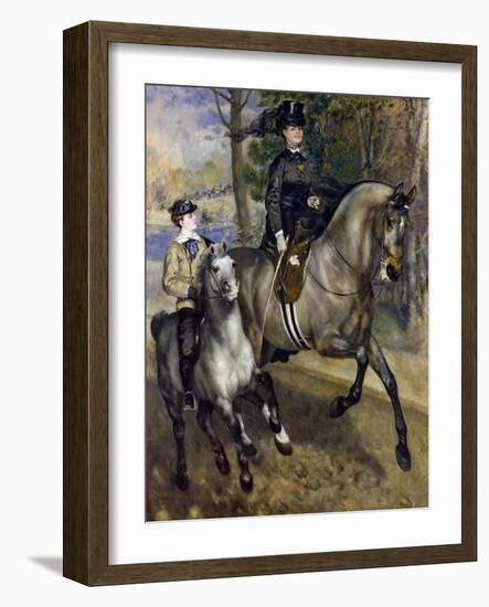 Horsewoman in the Bois de Boulogne. 1873-Pierre-Auguste Renoir-Framed Giclee Print