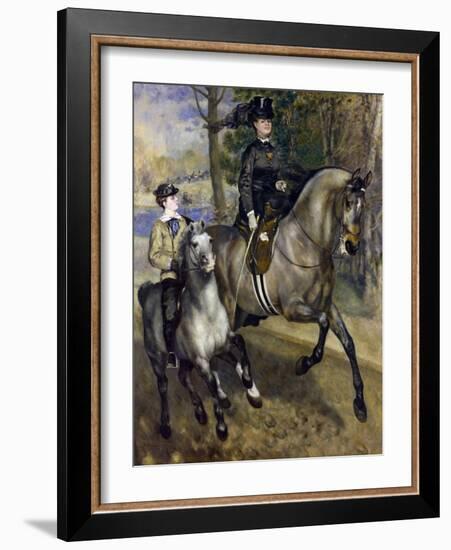 Horsewoman in the Bois de Boulogne. 1873-Pierre-Auguste Renoir-Framed Giclee Print