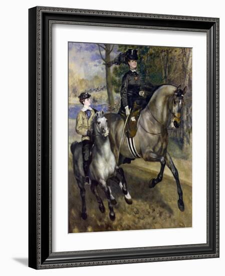 Horsewoman in the Bois de Boulogne. 1873-Pierre-Auguste Renoir-Framed Giclee Print