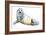 Horsey Pup, 2023, (Mixed Media on Paper)-Mark Adlington-Framed Giclee Print