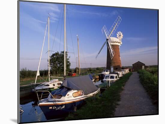 Horsey Windmill, Norfolk Broads, Norfolk, England, United Kingdom-Charcrit Boonsom-Mounted Photographic Print