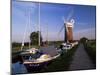 Horsey Windmill, Norfolk Broads, Norfolk, England, United Kingdom-Charcrit Boonsom-Mounted Photographic Print