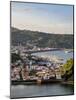 Horta seen from Monte da Guia, elevated view, Faial Island, Azores, Portugal, Atlantic, Europe-Karol Kozlowski-Mounted Photographic Print