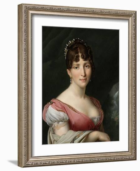 Hortense De Beauharnais, Queen of Holland, 1805-09-Anne-Louis Girodet de Roussy-Trioson-Framed Giclee Print