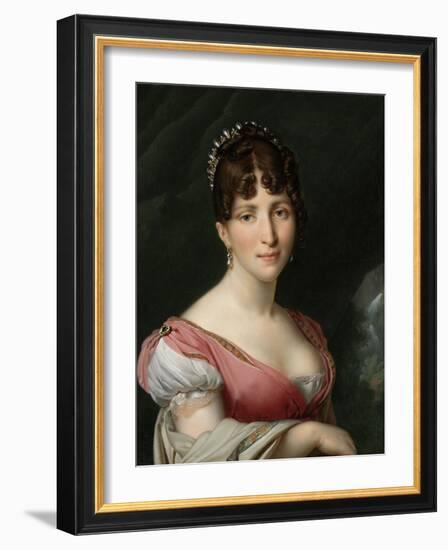 Hortense De Beauharnais, Queen of Holland, 1805-09-Anne-Louis Girodet de Roussy-Trioson-Framed Giclee Print