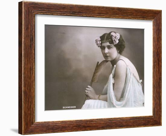 Hortense Schneider French Soprano Singer Who Appeared in Many of Offenbach's Operettas-null-Framed Photographic Print