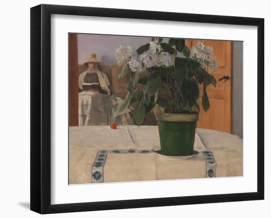 Hortensia, 1884-Fernand Khnopff-Framed Giclee Print