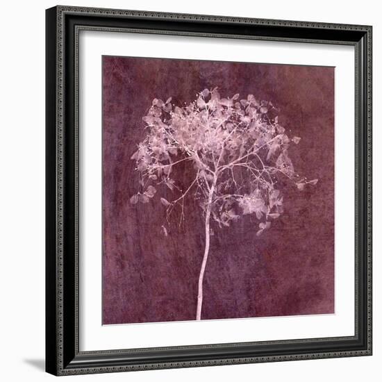 Hortensia Silhouette Wine Red-Cora Niele-Framed Photographic Print