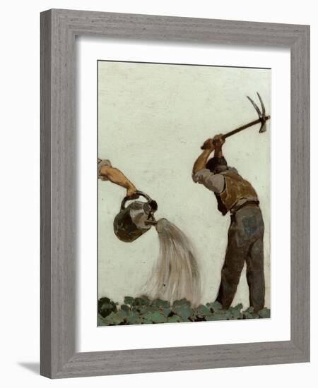 Horticulture, Esquisse pour l'école de la rue Château-Landon-Jules Didier-Framed Giclee Print