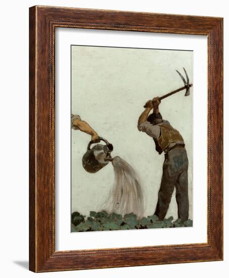 Horticulture, Esquisse pour l'école de la rue Château-Landon-Jules Didier-Framed Giclee Print