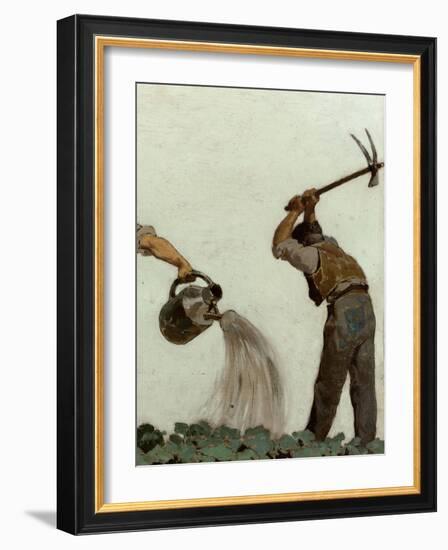 Horticulture, Esquisse pour l'école de la rue Château-Landon-Jules Didier-Framed Giclee Print