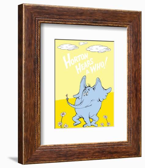 Horton Hears a Who (on yellow)-Theodor (Dr. Seuss) Geisel-Framed Art Print