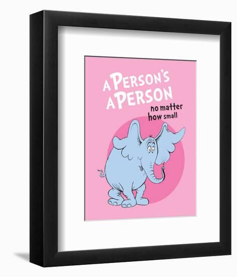 Horton Hears a Who (pink circle)-Theodor (Dr. Seuss) Geisel-Framed Art Print