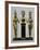 Horus and Isis to Either Side of Osiris upon a Column, Third Intermediate Period 985-715 BC-null-Framed Photographic Print