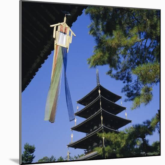 Horyu-Ji Temple Pagoda, Nara, Kansai, Japan-Christopher Rennie-Mounted Photographic Print