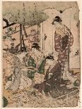 Seated Woman Reading-Hosoda Eishi-Giclee Print