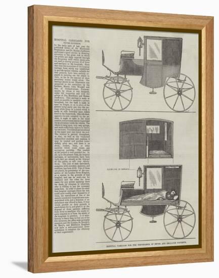 Hospital Carriage for the Conveyance of Fever and Smallpox Patients-null-Framed Premier Image Canvas