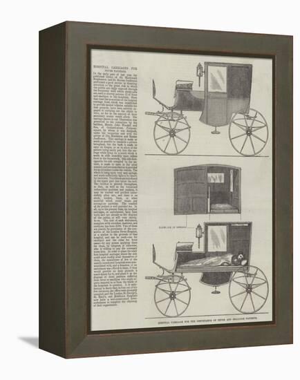 Hospital Carriage for the Conveyance of Fever and Smallpox Patients-null-Framed Premier Image Canvas