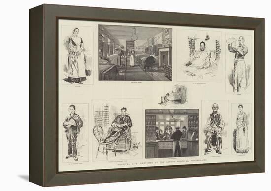 Hospital Life, Sketches at the London Hospital, Whitechapel-William Douglas Almond-Framed Premier Image Canvas