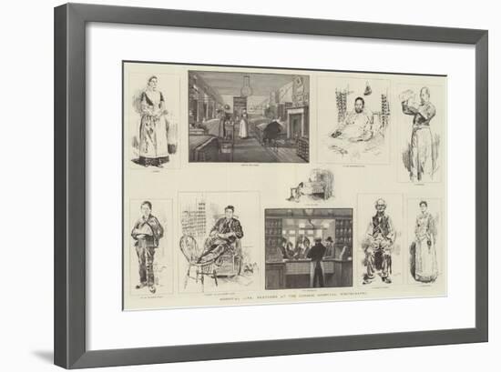 Hospital Life, Sketches at the London Hospital, Whitechapel-William Douglas Almond-Framed Giclee Print
