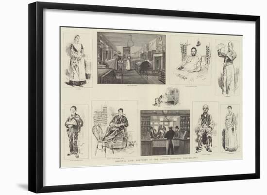 Hospital Life, Sketches at the London Hospital, Whitechapel-William Douglas Almond-Framed Giclee Print